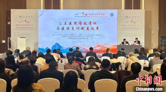 《公立醫(yī)院績(jī)效考核與醫(yī)保支付制度改革》分論壇現(xiàn)場(chǎng)。董易鑫 攝