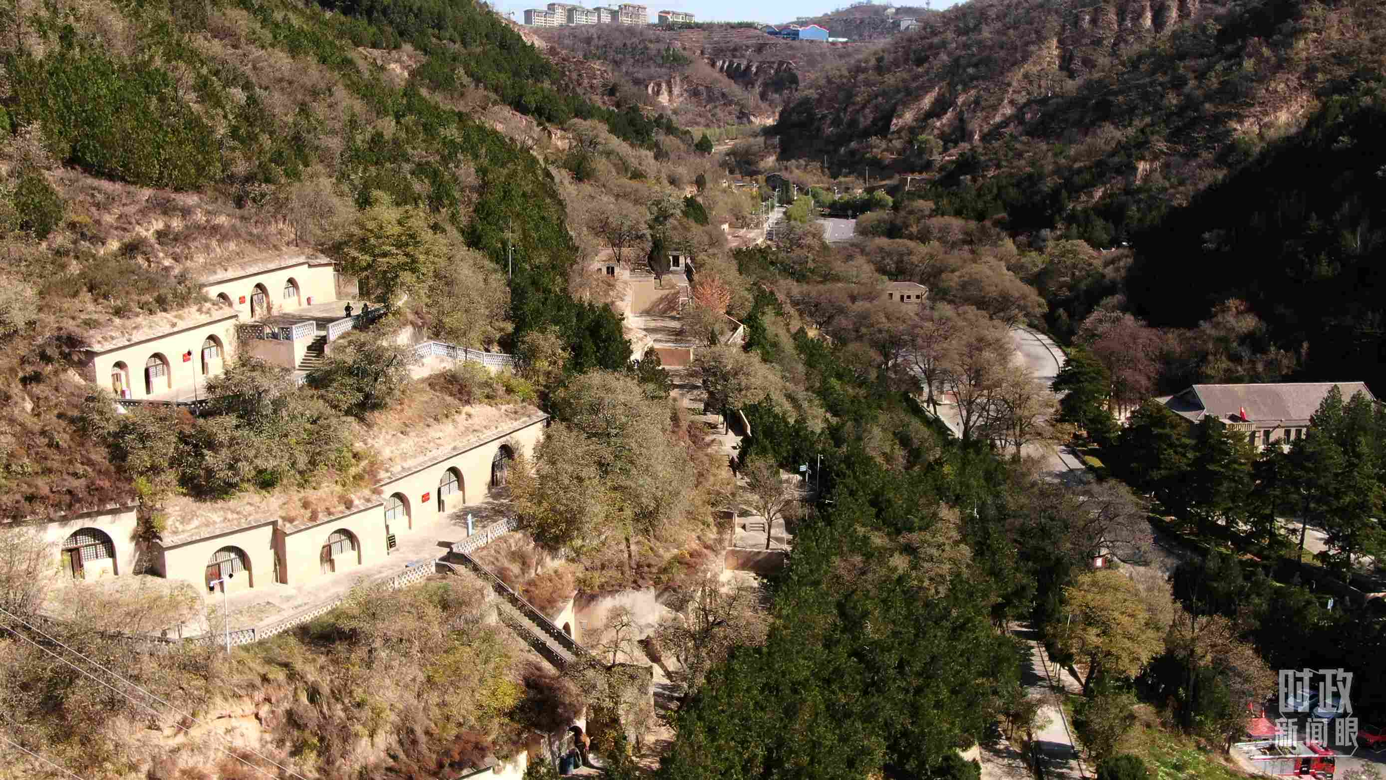 △楊家?guī)X，延安革命紀(jì)念地。（總臺(tái)記者劉海濤、錢(qián)金庫(kù)拍攝）