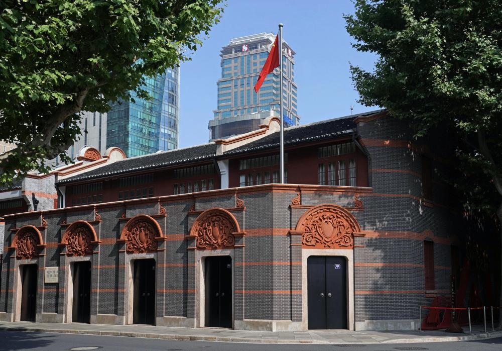 2023年6月9日拍攝的中共一大會址外景。新華社記者 劉穎 攝