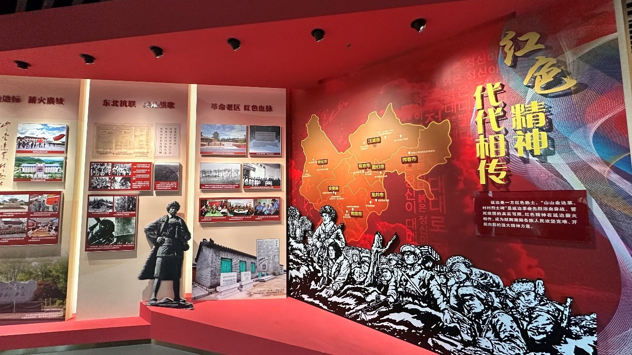 《千秋正氣-朝鮮族革命斗爭(zhēng)史陳列》展廳。人民網(wǎng)記者 金洪花攝