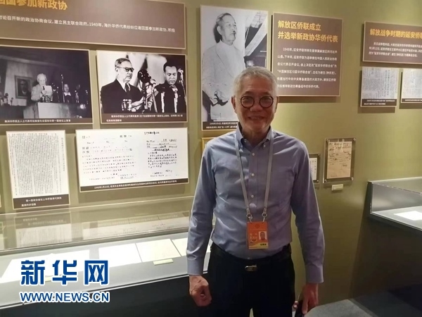 印尼廣東社團聯(lián)合總會總主席張錦泉。新華網記者 侯強 攝