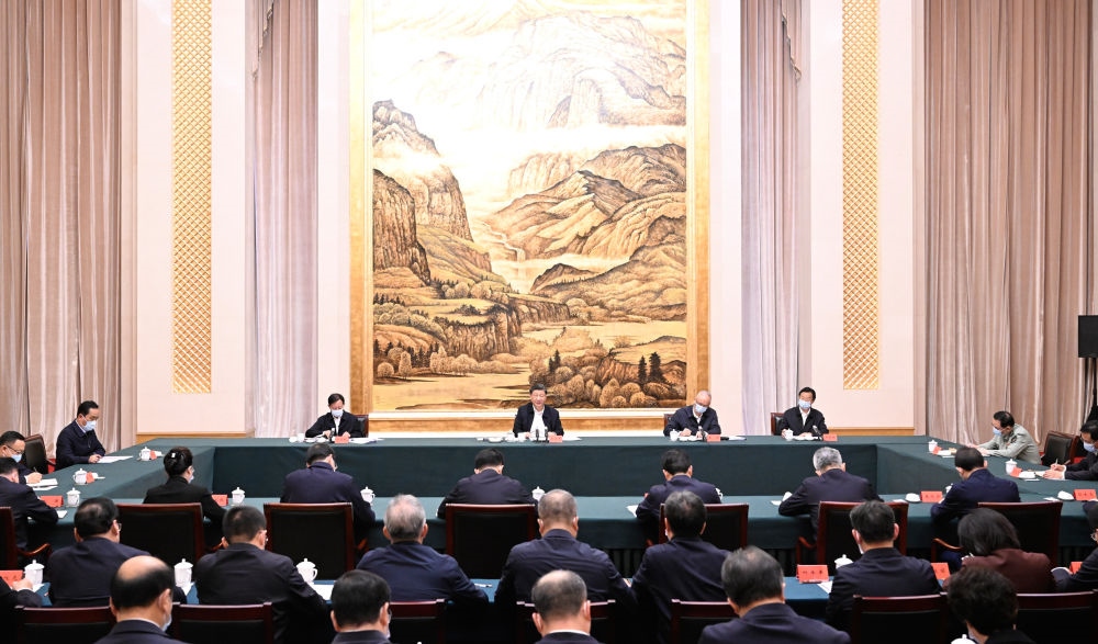  2023年5月17日上午，習(xí)近平在西安聽(tīng)取陜西省委和省政府工作匯報(bào)并發(fā)表重要講話。