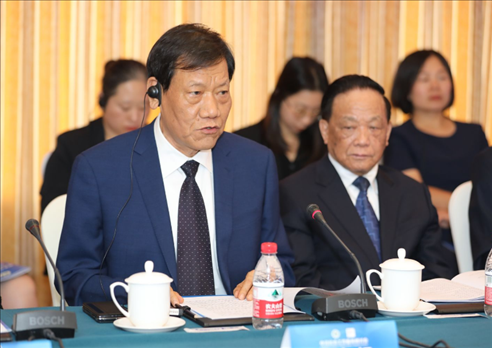 中國社會工作聯(lián)合會會長陳存根致辭。主辦方供圖
