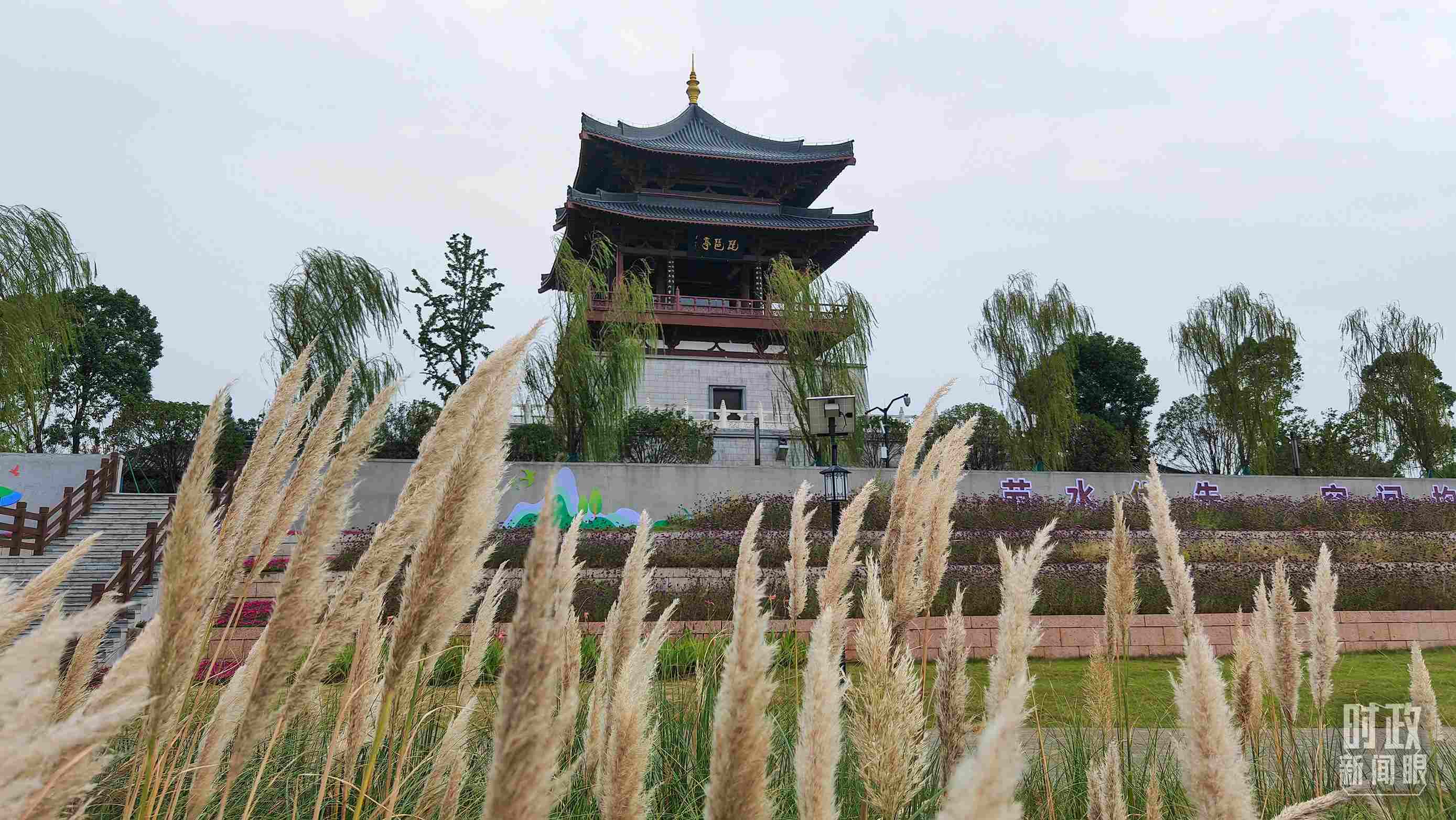 △長江國家文化公園九江城區(qū)段。（總臺央視記者程鋮拍攝）