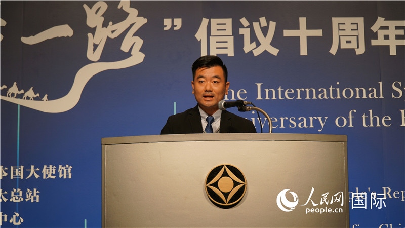泰中“一帶一路”研究中心主任威倫發(fā)言。人民網(wǎng) 蔣曉辰攝