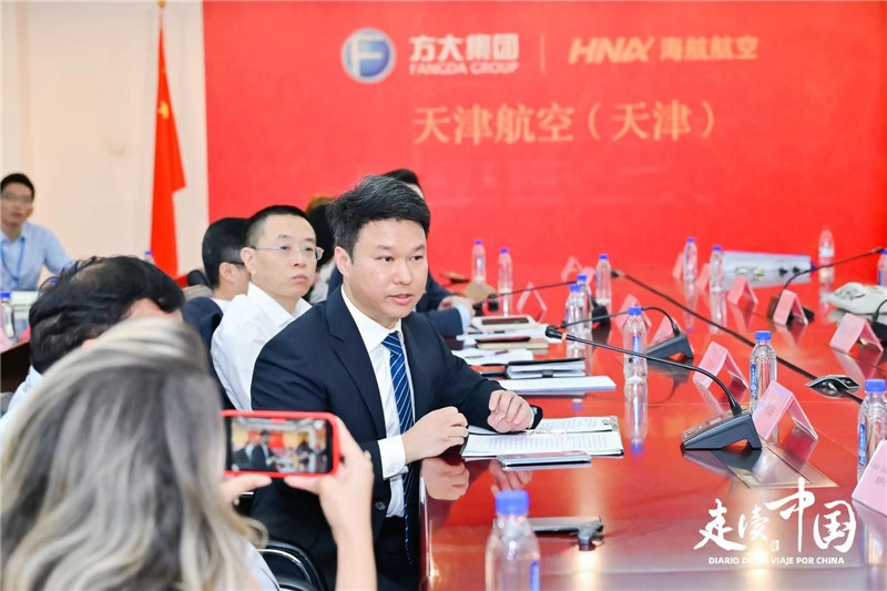 巴航工業(yè)大中華區(qū)商用飛機客戶支援經(jīng)理楊海波。主辦方供圖