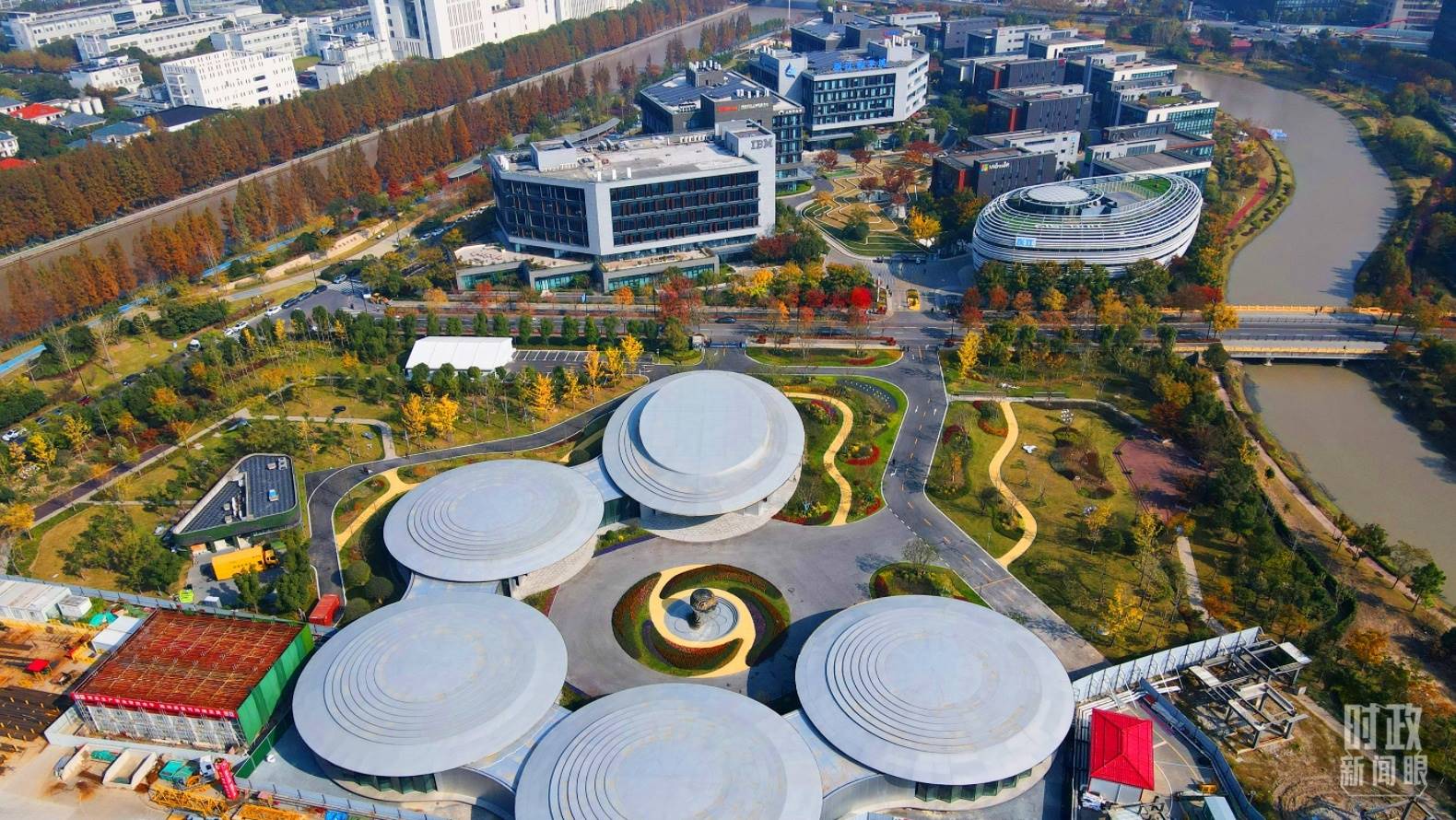 △張江科學(xué)城未來公園。（總臺(tái)央視記者范凱拍攝）