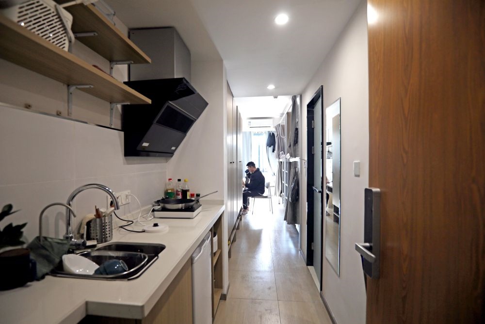閔行區(qū)新時(shí)代城市建設(shè)者管理者之家內(nèi)部設(shè)施一應(yīng)俱全。