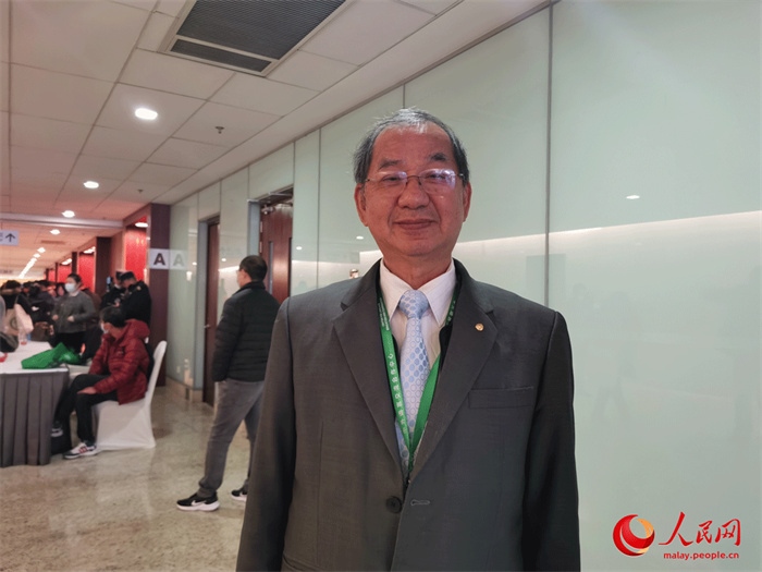 2.馬來西亞漢文化中心主席吳恒燦在北京出席世界中文大會(huì)。人民網(wǎng) 楊春燕攝