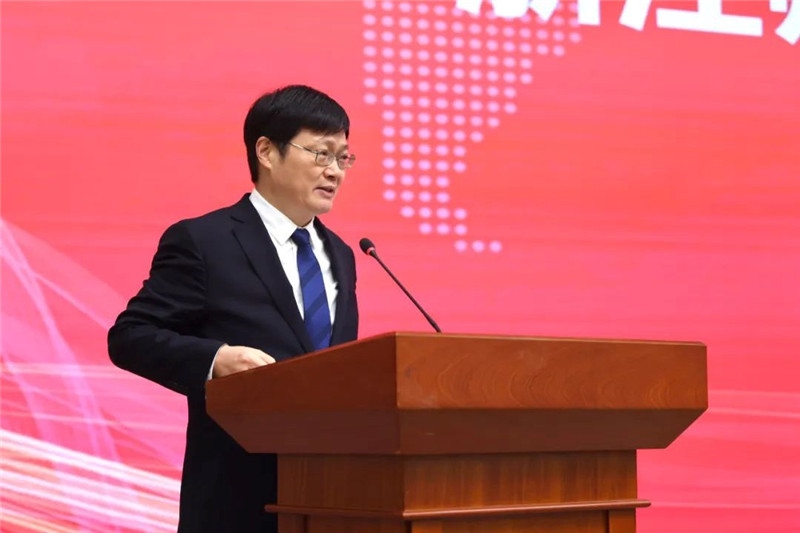 浙江師范大學校長蔣云良主持會議。主辦方供圖