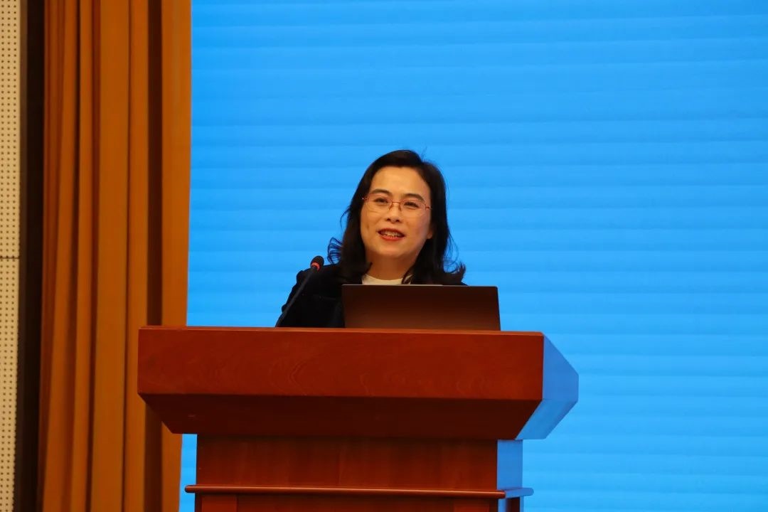 浙江師范大學(xué)副校長(zhǎng)張建珍致辭。主辦方供圖