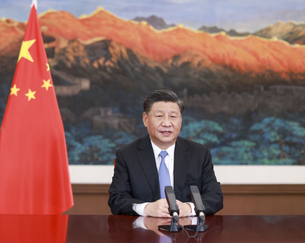 2020年11月27日，習(xí)近平在第十七屆中國(guó)－東盟博覽會(huì)和中國(guó)－東盟商務(wù)與投資峰會(huì)開(kāi)幕式上致辭。
