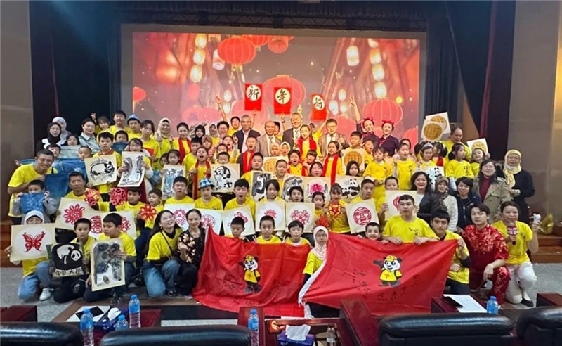 圖為2023“中華文化大樂園—埃及開羅營”閉幕式活動(dòng)現(xiàn)場(chǎng)。主辦方供圖