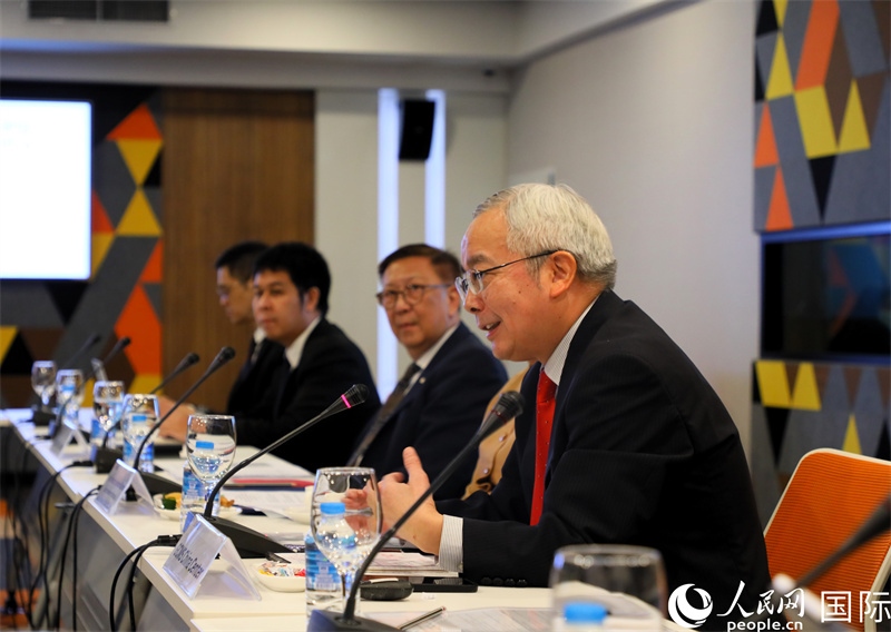 中國國際問題研究院副院長榮鷹致開幕辭。人民網(wǎng)記者 白元琪攝