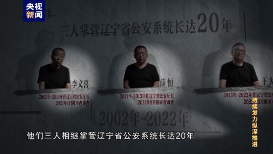 △李文喜、薛恒、王大偉在2021至2022年間先后落馬。