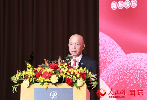 全華聯(lián)理事長賀乃和致辭。人民網(wǎng) 許可攝