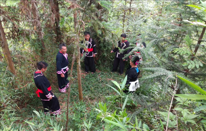 “瑤老”人民調(diào)解員翻山越嶺開(kāi)展現(xiàn)場(chǎng)調(diào)解。