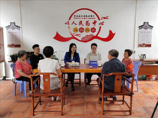 “茶文化六步調(diào)解法”調(diào)解現(xiàn)場(chǎng)。