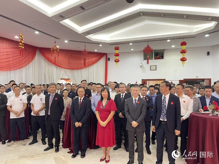 駐尼日利亞使館春節(jié)招待會現(xiàn)場。人民網記者 姜宣攝