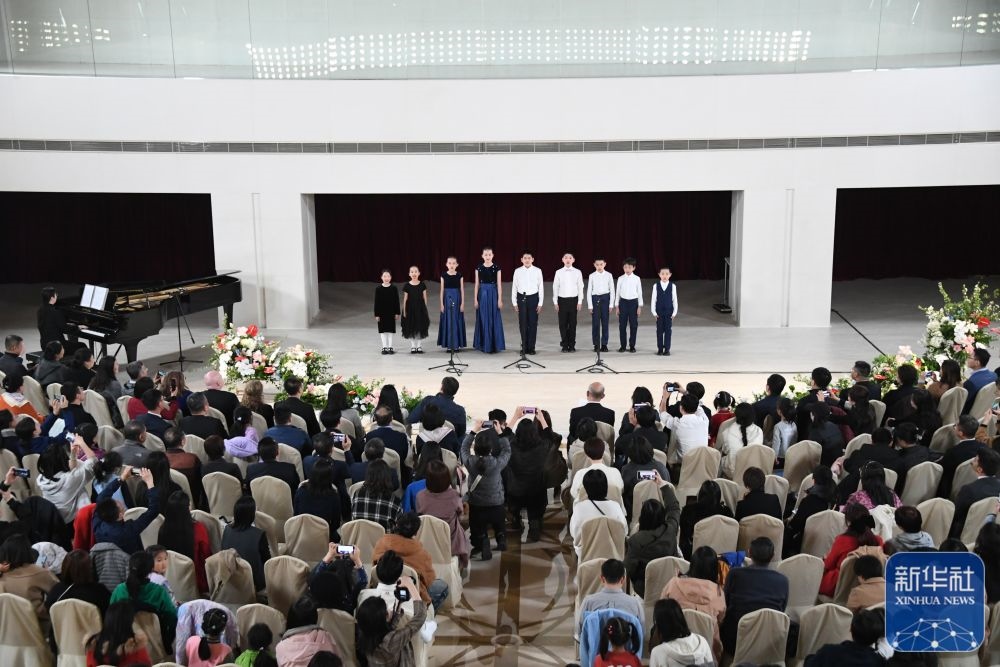 3月21日，金融街童聲合唱團(tuán)在音樂會上演出。新華社記者 任超 攝