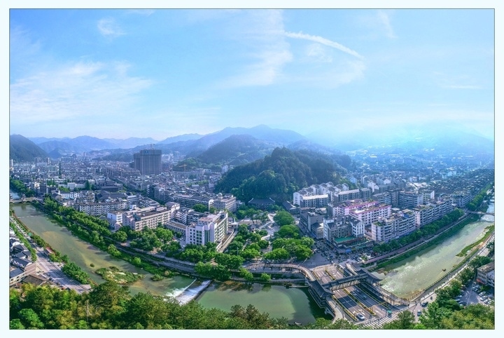 俯瞰景寧縣城。供圖 景寧縣委宣傳部