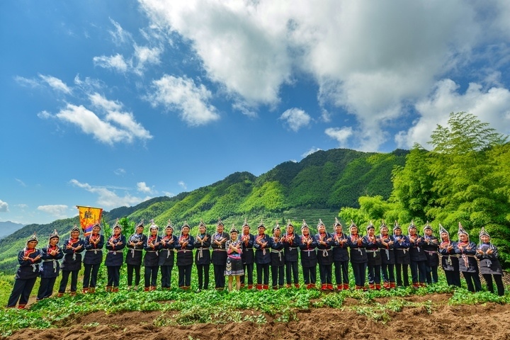 景寧渤海鎮(zhèn)安亭村畬歌嘹亮。供圖 共享聯(lián)盟·景寧