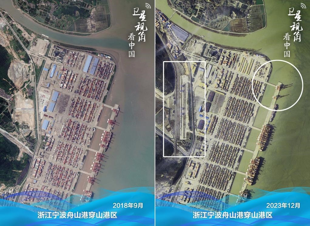 浙江寧波舟山港穿山港區(qū)新建1個泊位及鐵路穿山港站。