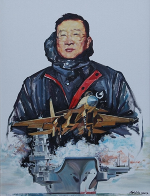 《羅陽(yáng)》油畫。校方供圖