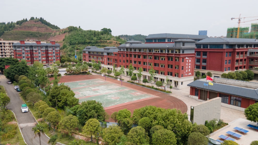 這是5月31日拍攝的之江小學校園。