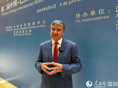 巴西社會發(fā)展部部長迪亞斯。 人民網(wǎng)記者 張榮攝