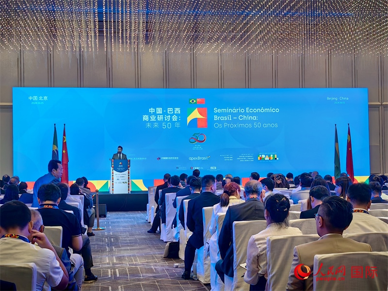 中國—巴西商業(yè)研討會現(xiàn)場。人民網(wǎng)記者 符園園攝