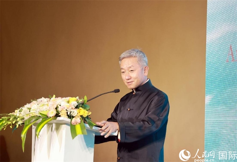 張益明大使致辭。人民網(wǎng)記者 管克江攝