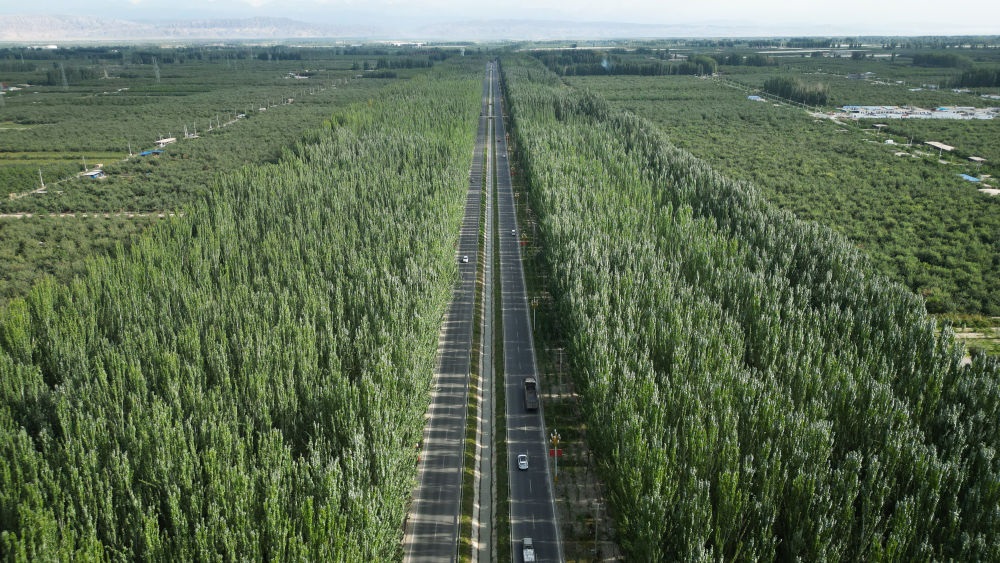 新疆柯柯牙景色（2023年9月1日攝，無人機(jī)照片）。新華社記者 李響 攝