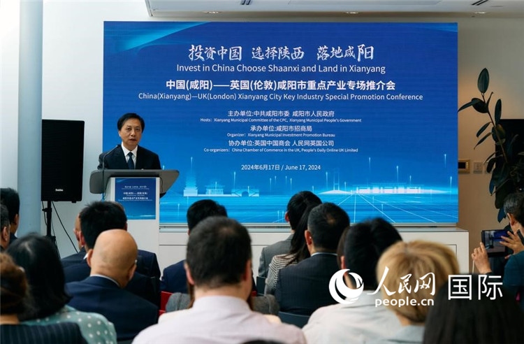 咸陽(yáng)市委書記夏曉中致辭。