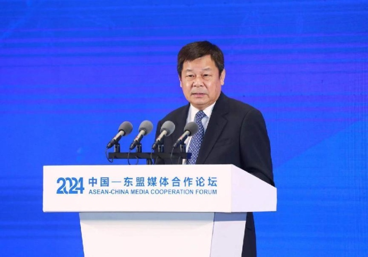 杜占元致辭。中國外文局供圖