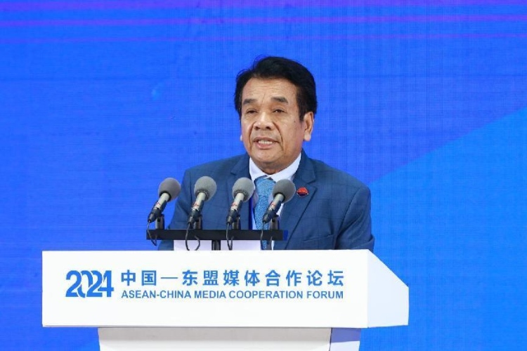 韓桑阿致辭。中國外文局供圖