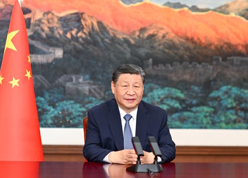 △6月6日，中國—吉爾吉斯斯坦—烏茲別克斯坦鐵路項(xiàng)目三國政府間協(xié)定簽字儀式在北京舉行，習(xí)近平主席視頻祝賀協(xié)定簽署。