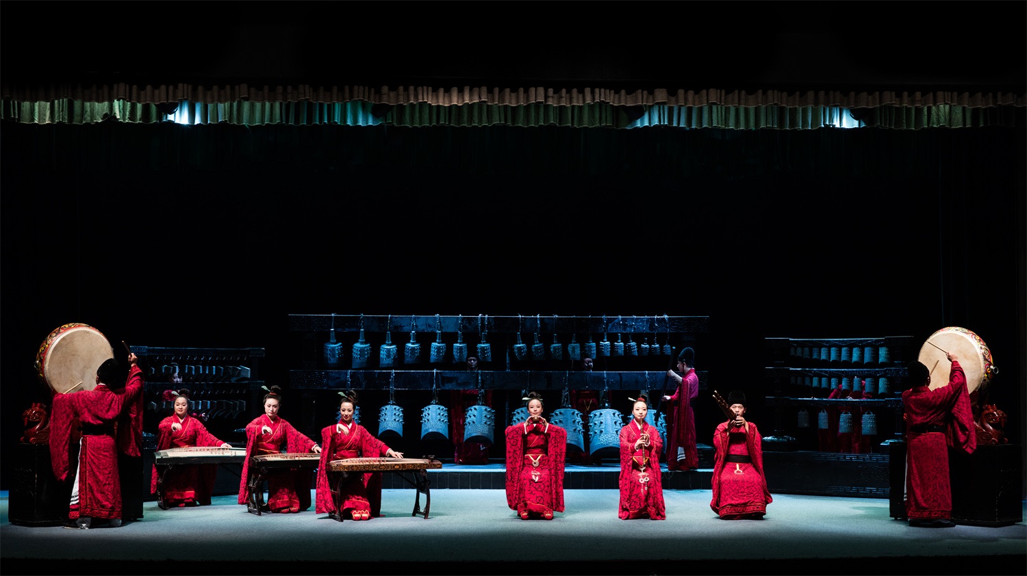 “華夏正聲——中原音樂(lè)考古復(fù)原展演”現(xiàn)場(chǎng)。河南博物院供圖