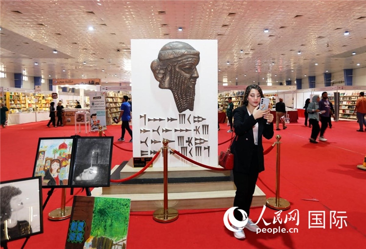 展廳一角。人民網(wǎng)中東中心分社奧馬爾·哈利勒攝