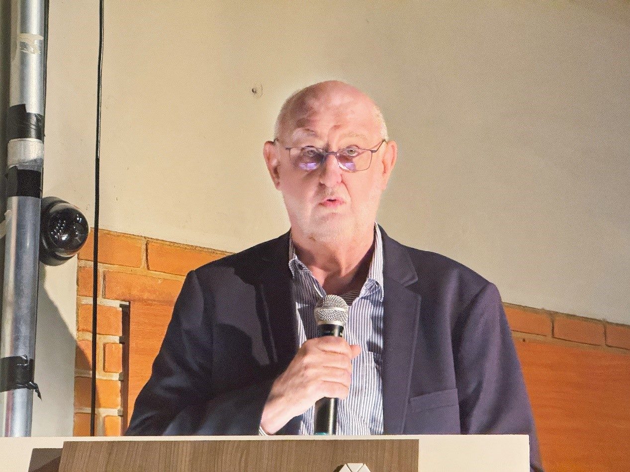 圣保羅州立大學孔子學院巴方院長保利諾在活動中致辭。圣保羅州立大學孔子學院供圖