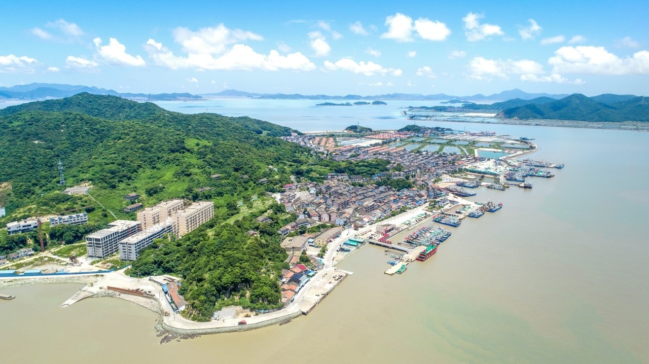 航拍視角看今日螞蟻島。螞蟻島管委會供圖
