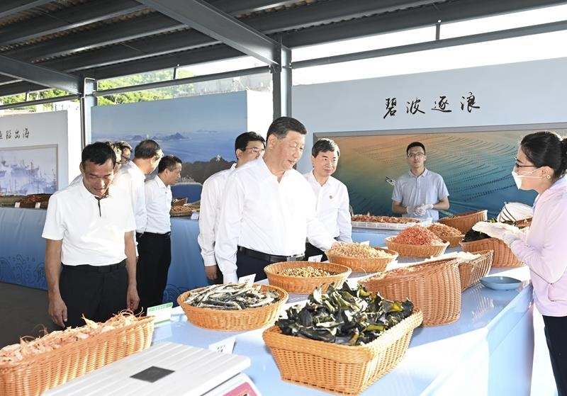 △2024年10月15日，習(xí)近平總書記在福建省漳州市東山縣陳城鎮(zhèn)澳角村考察。