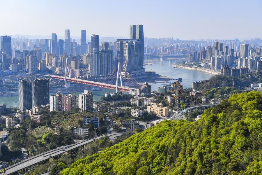這是2024年3月25日拍攝的重慶城市景象。新華社記者 王全超 攝