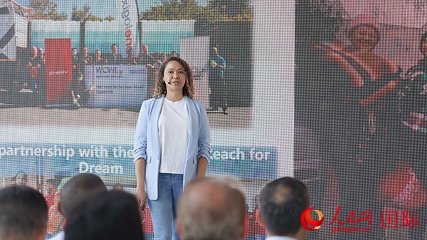 奇瑞南非公司全國市場經(jīng)理維倫·彼得森發(fā)言。人民網(wǎng) 張茜攝