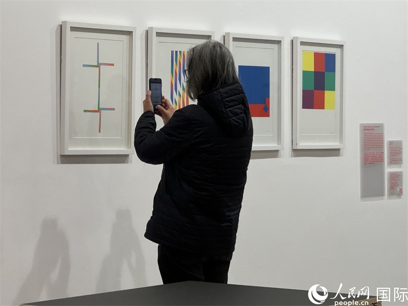 11月8日，觀眾在“瑞士經典設計展”作品前駐足欣賞。人民網 謝瑩攝 