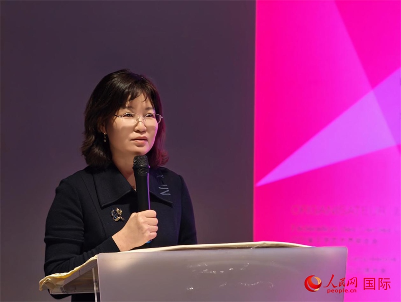 遼寧省文聯(lián)黨組書記、主席邵玉英致辭。人民網(wǎng)記者 于超凡攝