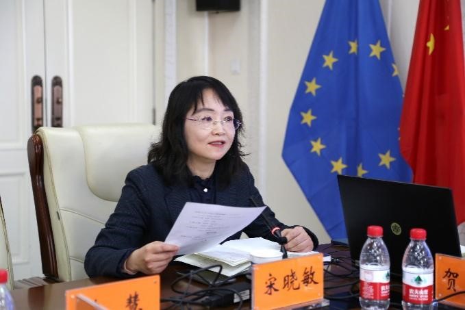 中國(guó)社會(huì)科學(xué)院歐洲研究所《歐洲研究》總編輯、中國(guó)歐洲學(xué)會(huì)秘書(shū)長(zhǎng)宋曉敏教授主持研討會(huì)。吳迪攝