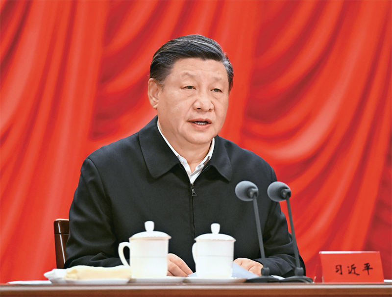 2023年2月7日，新進中央委員會的委員、候補委員和省部級主要領(lǐng)導(dǎo)干部學(xué)習(xí)貫徹習(xí)近平新時代中國特色社會主義思想和黨的二十大精神研討班在中央黨校（國家行政學(xué)院）開班。中共中央總書記、國家主席、中央軍委主席習(xí)近平在開班式上發(fā)表重要講話。 新華社記者 李學(xué)仁/攝