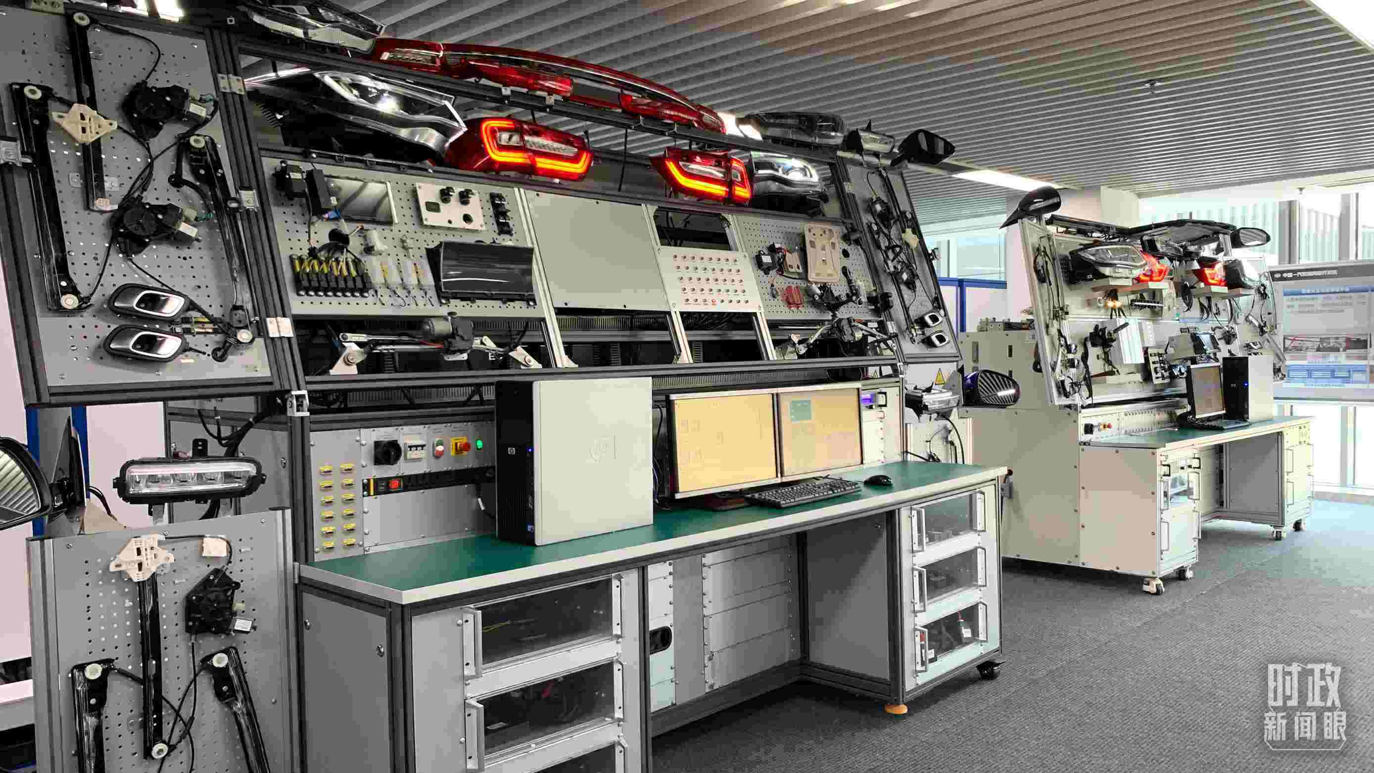 △吉林長春，一汽整車硬件測試實驗室。（總臺央視記者邢彬拍攝）