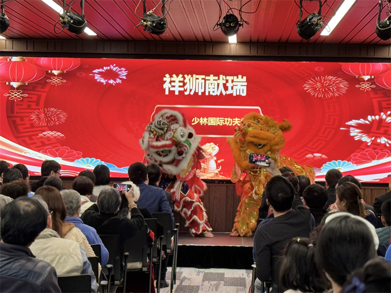 活動現(xiàn)場舞獅表演。主辦方供圖